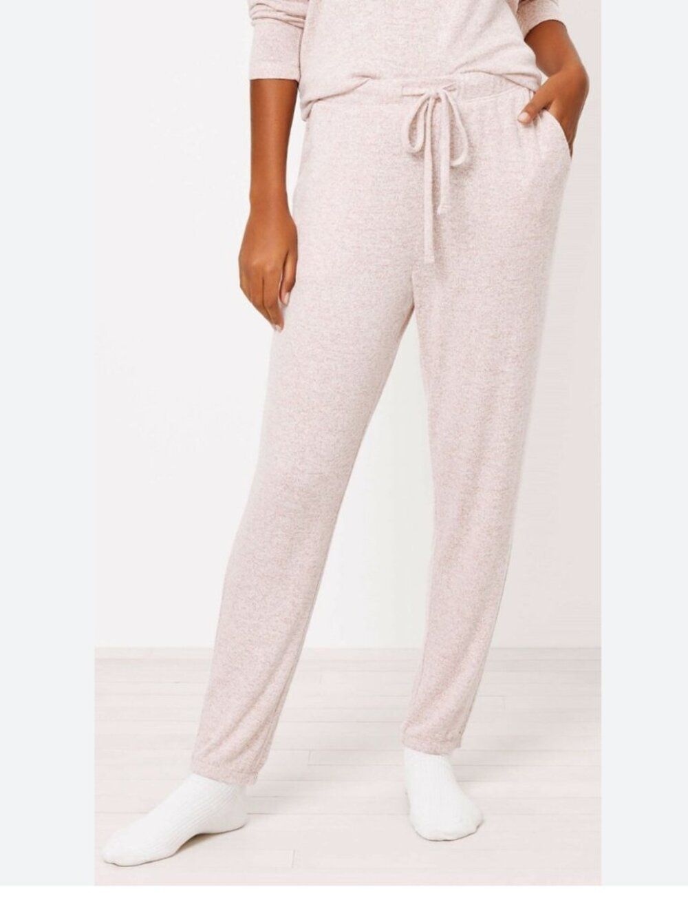 LOFT Cozy Pajama Joggers – Soft Blush Lounge Pants - Size S - NWT
